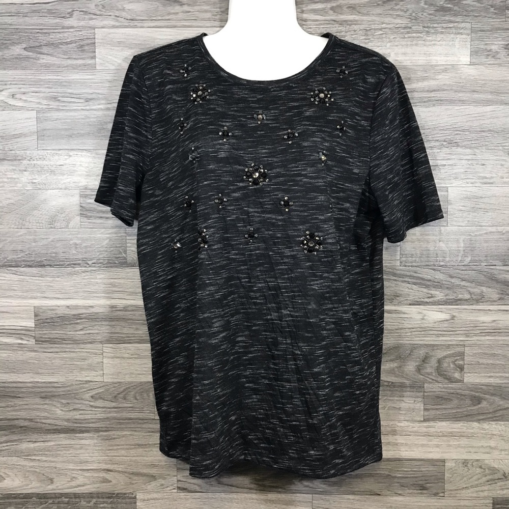 Loft Black Embellished Top